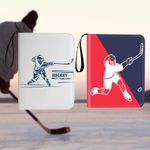 Trading Card Binder Reusable Hockey Card Binder for Game Cards TCG Cards