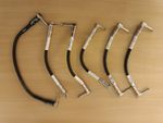 5x Fender FG6LL 6” + 1x Fender Pro patch leads ¼” mono right-angled jacks