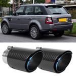 For Land Rover Range Rover Sport Carbon Exhaust Tips Tail Pipe 2.5" In 3.5" Out