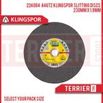 Klingspor A46TZ Slitting Discs 230mm X 1.9mm