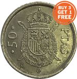 50 PESETAS SPANISH COIN - 1957 - 1984 - CHOICE OF DATE - SPAIN