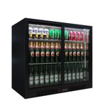 Empire Double Door Bottle Cooler – A Rated Low 835mm Height Sliding Door Commerc