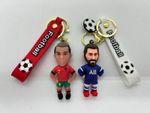 Hot Soccer Football Player Jersey Keychain  gift Ronaldo / Messi Keyring pendant