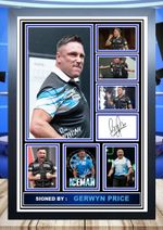 (501) gerwyn price signed photograph framed unframed Darts Memorabilia reprint