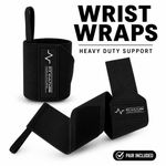 Wrist Wraps Weight Lifting Gym Support Strap Heavy Duty Fitness Bodybuilding