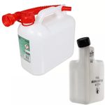 Fuel Can 5L + Mixing Can 1L Large Plastic Petrol Diesel Oil Car Jerry Can