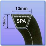 SPA V BELTS (SPA SECTION BRANDED BELT 13MM X 10MM) CHOOSE SIZE IN MM