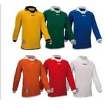 9 x GOLD Football Tops Strips Shirts Jerseys Five a Side Mens Long Sleeve M L XL