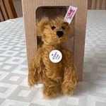 Steiff Club 2002 Cinnamon 7cm Mini Mohair Teddy Bear w/ Box, Cert Retired