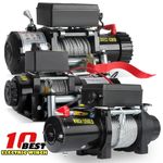 Electric Winch 4500 / 13500 lbs 12v with Synthetic Rope & Wireless Remote Garage
