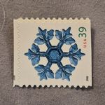 USA Stamp Blue Snowflake 39 Cent Mint Never Hinged 2006 Blue White