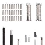 24/50/100pcs DIY Aluminum Arrow Inserts for ID 6.2mm/7.6mm Shaft Bolts & Arrows