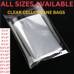 CELLOPHANE CLEAR CELLO BAGS DISPLAY GARMENTS SELF ADHESIVE PEEL SEAL PLASTIC OPP