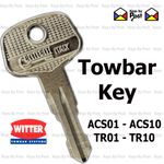 Witter / Brink / GDW / BMW /Tow Trust Towbar Key TR01 to TR10 or ACS01 to ACS10