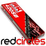 BLACK RK 420 PIT BIKE CHAIN 60/120 LINK 50cc 110cc 125cc 140cc 160cc PITBIKE