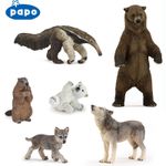 PAPO Wild Animal Kingdom AMERICAS - Choice of 50 animals inc Wolves with Tags