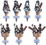 ice cream van sticker Ice Cream Cone Flake Whippy Oreo decal see variations