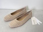 Sacha Casual Womens Ballet Pumps Flats Crochet Beige Balarina Shoes RRP £20