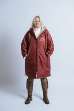 Hazy Blue Hooded Dry Changing Robe Long Coat Waterproof Surfing Swim Beach Camo