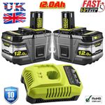 2X Batteries For RYOBI 18V One+ Plus Battery P108 12Ah Lithium-ion RB18L50 P105