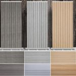 3D Wood Grain Panel Wallpaper Self-Adhesive Wall Sticker Wood Slat Wall Paper 3M