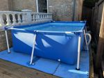 Intex Metal Frame Above Ground Pool 3m x 2m & Steinbach Mini Heat Pump