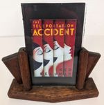 Antique Art Deco Free Standing Oak Picture Photo Frame Picture Stand S1