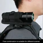 Tactical Flashlight Pouch Holster, Rotatable Holder Belt Clip Tactical Torch Car