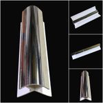 Silver 10mm Shower Wet Wall Trims For Bathroom Panels Cladding PVC Panels 2.4m
