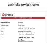 Thorpe Park 1 Day Fright Night Pass Theme Park Ticket - Wed 28 October 2026.
