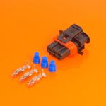 Genuine Bosch 3 Way Compact Series Diesel Injector Plug Connector Kit 1928403110