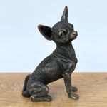 Cold Cast Bronze Chihuahua lover gift sculpture ornament figurine collectable