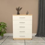 Assembled 5 Drawer Chest Drawer, Ready to Use