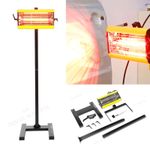 Infrared 1500W Paint Curing Lamp Adjustable Stand For Paint Dryer Heating Lamp