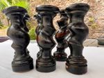 6x 11cm, Reclaimed Antique Victorian Oak furniture pieces, Barley Twist (C13)