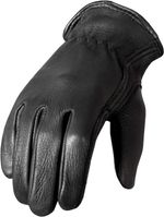 Mens Black Leather Driving Gloves Soft Grain Lightweight Driver Gloves