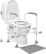 Heavy Duty Toilet Safety Frame 200kg Adjustable Toilet Support Rail