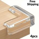 4pcs Clear Baby Safety Corner Protectors – Silicone Table Edge Guards Childproof