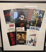 Framed Theatre Handbills Collection with Classic Plays and Musicals - Z#1008
