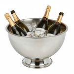 30cm Large Silver Metal Champagne Bowl Beverage Cooler Ice Bucket Beverage Tub