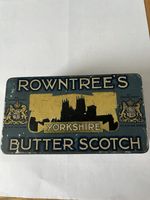 Vintage Rowntree Butterscotch Empty Tin Collectible