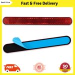 AYBUY 2Pcs Motorcycle Reflectors, Stick-on Rectangular Safety stick-on-10cm | UK