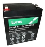 2 X Lucas 12V 5AH (4AH 4.5AH 5AH) VRLA AGM Sealed Rechargeable Battery No Spill