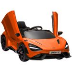 AIYAPLAY McLaren 765LT Licensed 12V Kids Ride on Car w/ MP3 Music, Orange