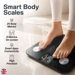Smart Digital Bathroom Scales for Body Weight Fat BMI 180kg 400lb 28st
