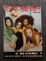 RARE ORIG 72x50cm BILLBOARD/RECORD STORE POSTER - SPICE GIRLS - 2 BECOME (1996)