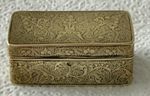 Antique French Louise XVIII Pinchbeck Gold Highly Decorated Vinaigrette 1815-30