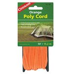 Coghlan's Men's C707 Poly Braided Nylon Cord-Orange, 50 Ft Camping Tents Awning