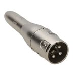 6.35mm 1/4 inch Mono Jack Socket to XLR Male 3 Pin Plug Connector Adapter