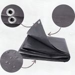 Thick Tarpaulin 200 GSM Heavy Duty Waterproof Cover Tarp Ground Camping Sheet